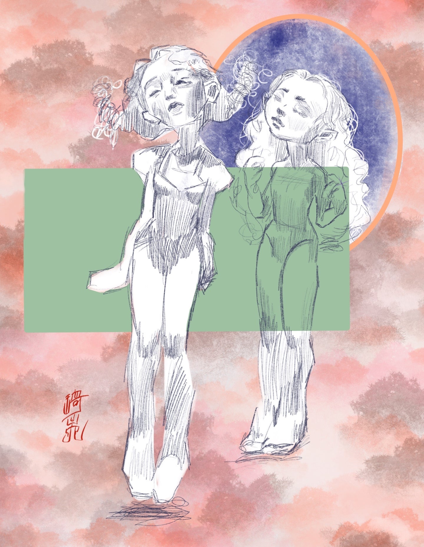“two faced” - print
